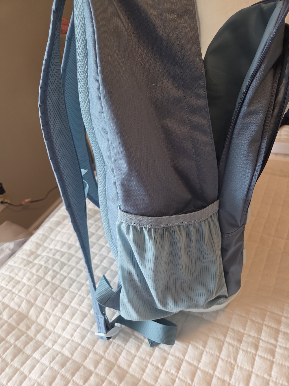 NWOT Nike Slate Blue Backpack with Front Bungee - Picture 6 of 9